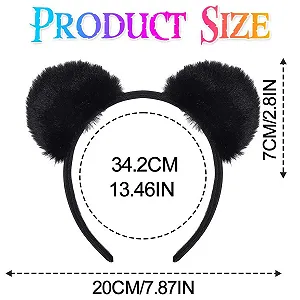 Обруч Ушки котика Zoestar Черный synthetic.ua - Фото 1