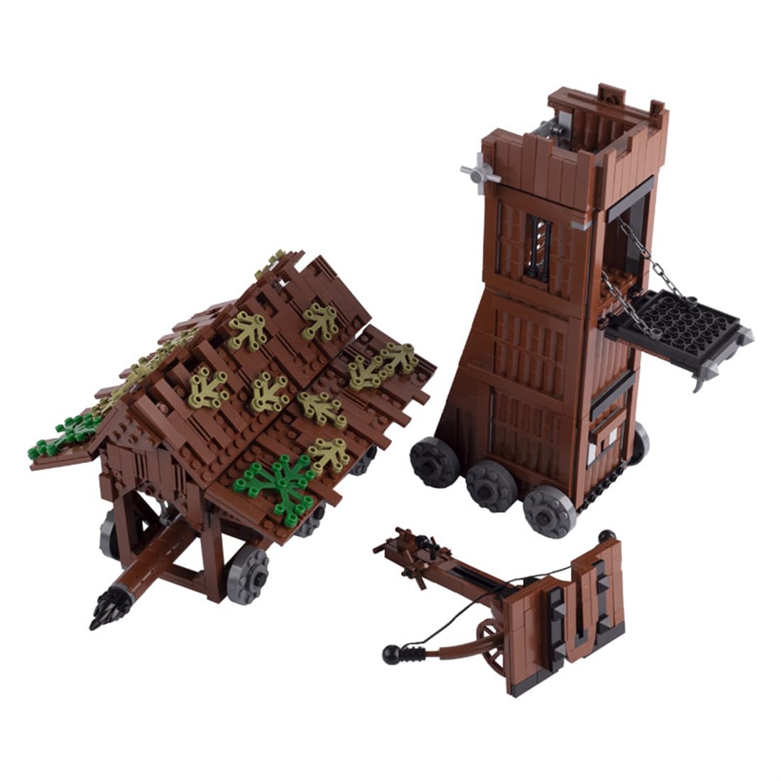 Набор KoDeer Custom Mini Figures Custom Weapons Clamping Blocks MOC Medieval Siege Car, фото №4