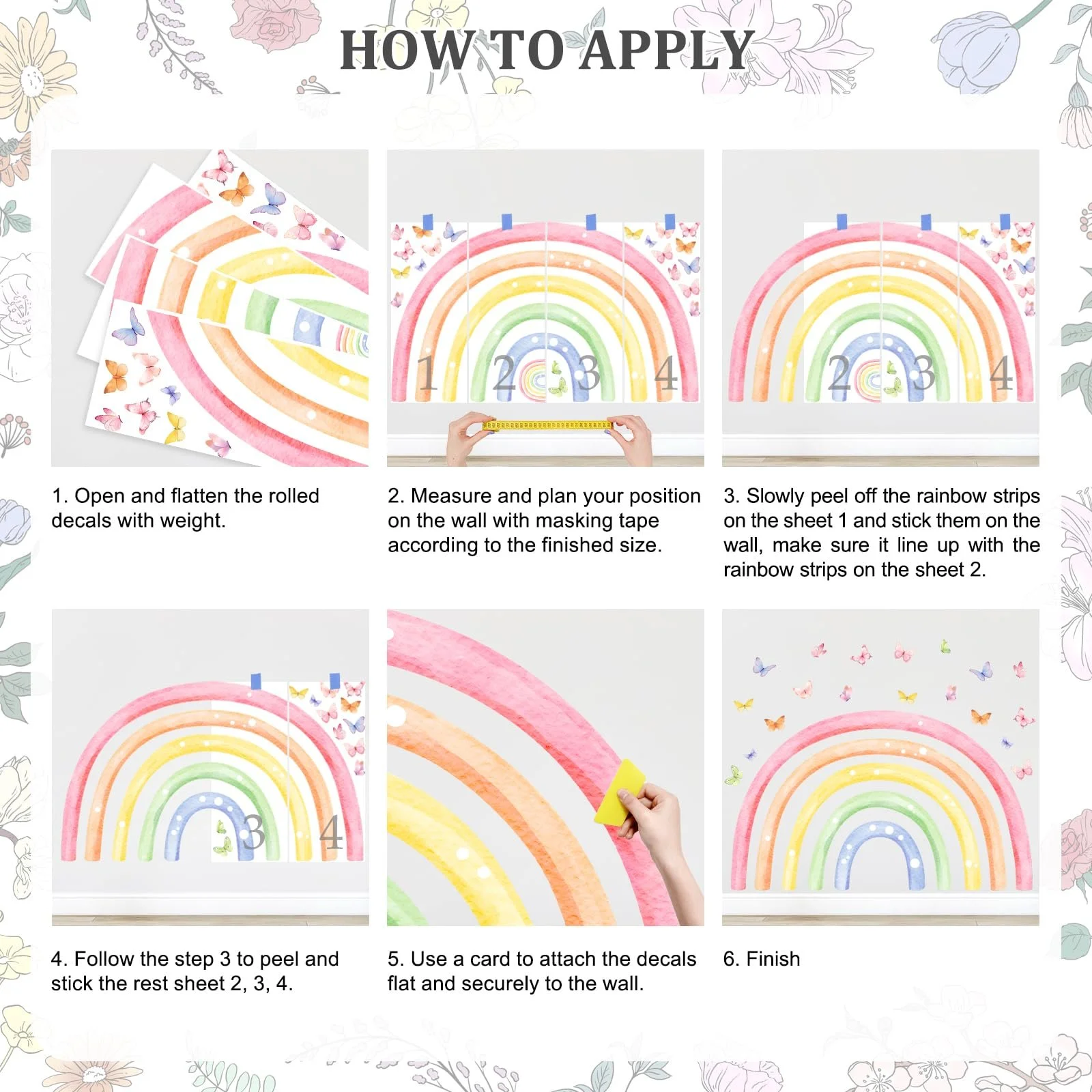 Наклейка на стіну Велика веселка Баскетбол 147 x 88 см Акварельна, фото №5