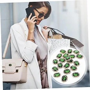 Стрази Скляні 20 шт. Декоративні стрази для одягу та DIY-проектів synthetic.ua - Фото 1