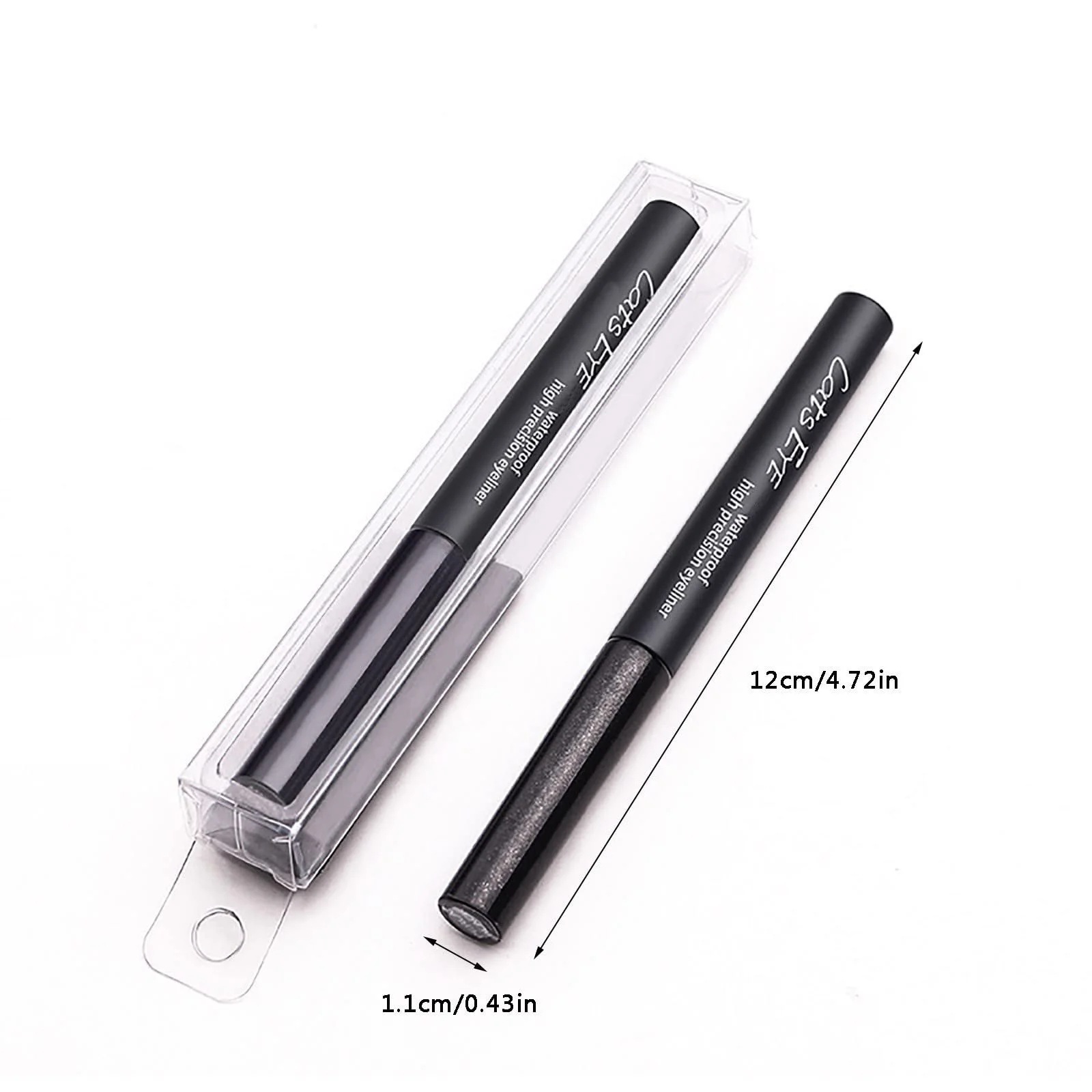 Жидкая Подводка для глаз с 6 цветами, тонкой кисточкой, водостойкая, устойчивая к поту, долговечная, быстросохнущая формула 1 мл, кисточка чистая, силикон (A,), фото №6