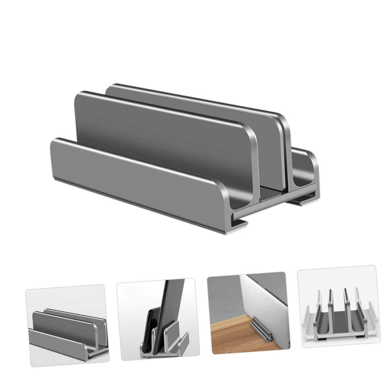 Регулируемая Подставка для Ноутбука Вертикальная Подставка для Ноутбуков для Экономии Места на Рабочем Столе, фото №4