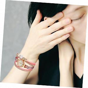 Часы женские Beaupretty с плетеным браслетом и цепочкой, кварцевый механизм synthetic.ua - Фото 1