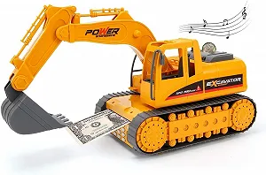 Скарбничка COIL Екскаватор електронна сейф з відбитком пальця та PIN-кодом 39 x 21 x 15 см synthetic.ua - Фото 1