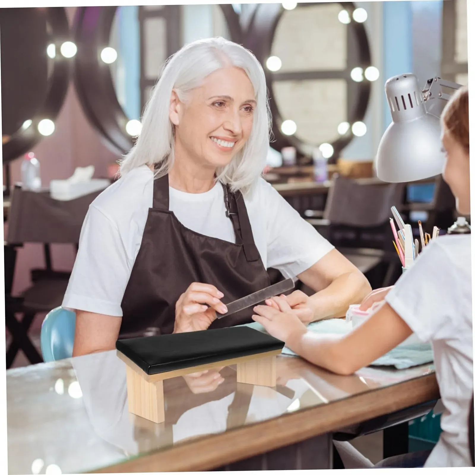 Підставка для рук дерев'яна VALICLUD для манікюру, фото №5