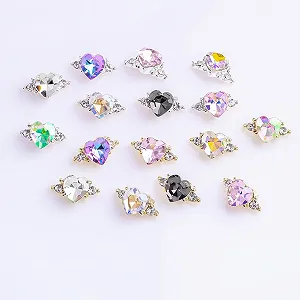 Стрази Любов 10 x 5 мм, кристали, прикраси для гелевих нігтів - Фото 1