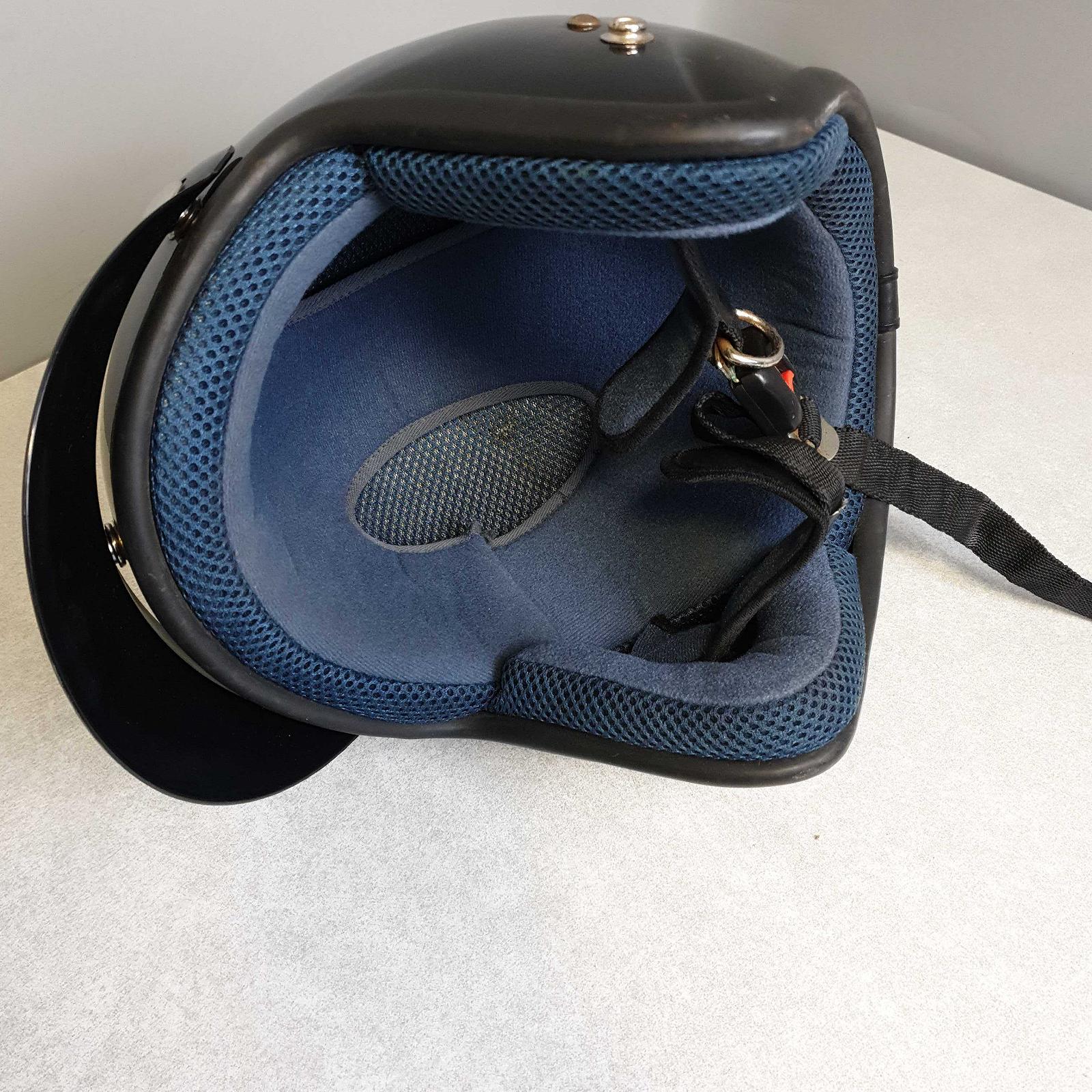 Шлемы Шлем мотоциклетный открытое лицо 3/4 Black-Red, фото №6