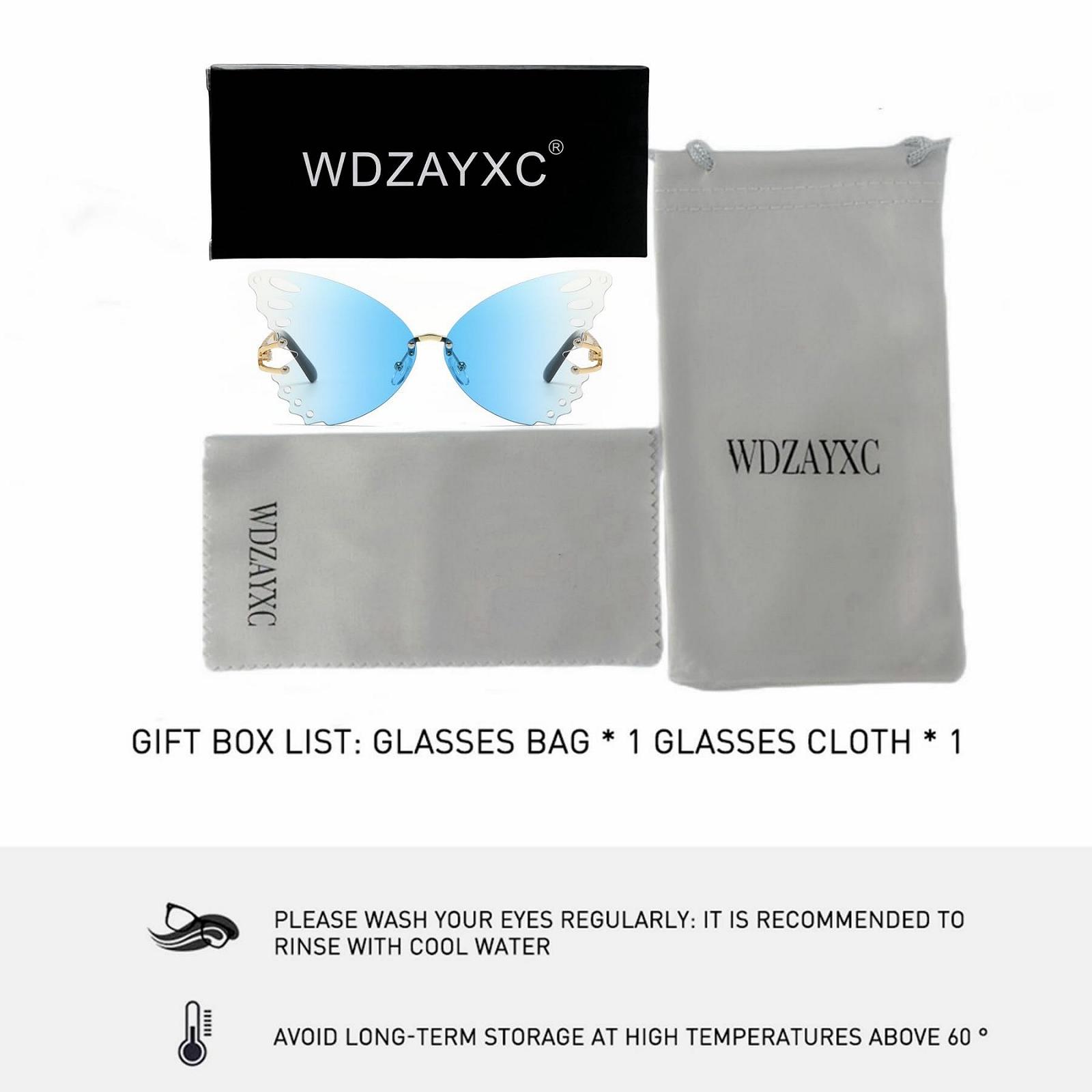 Солнцезащитные очки-бабочки WDZAYXC для женщин, фото №5