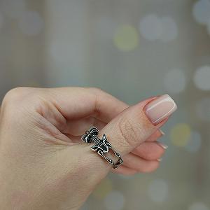 Кольцо Скелет Регулируемое synthetic.ua - Фото 1