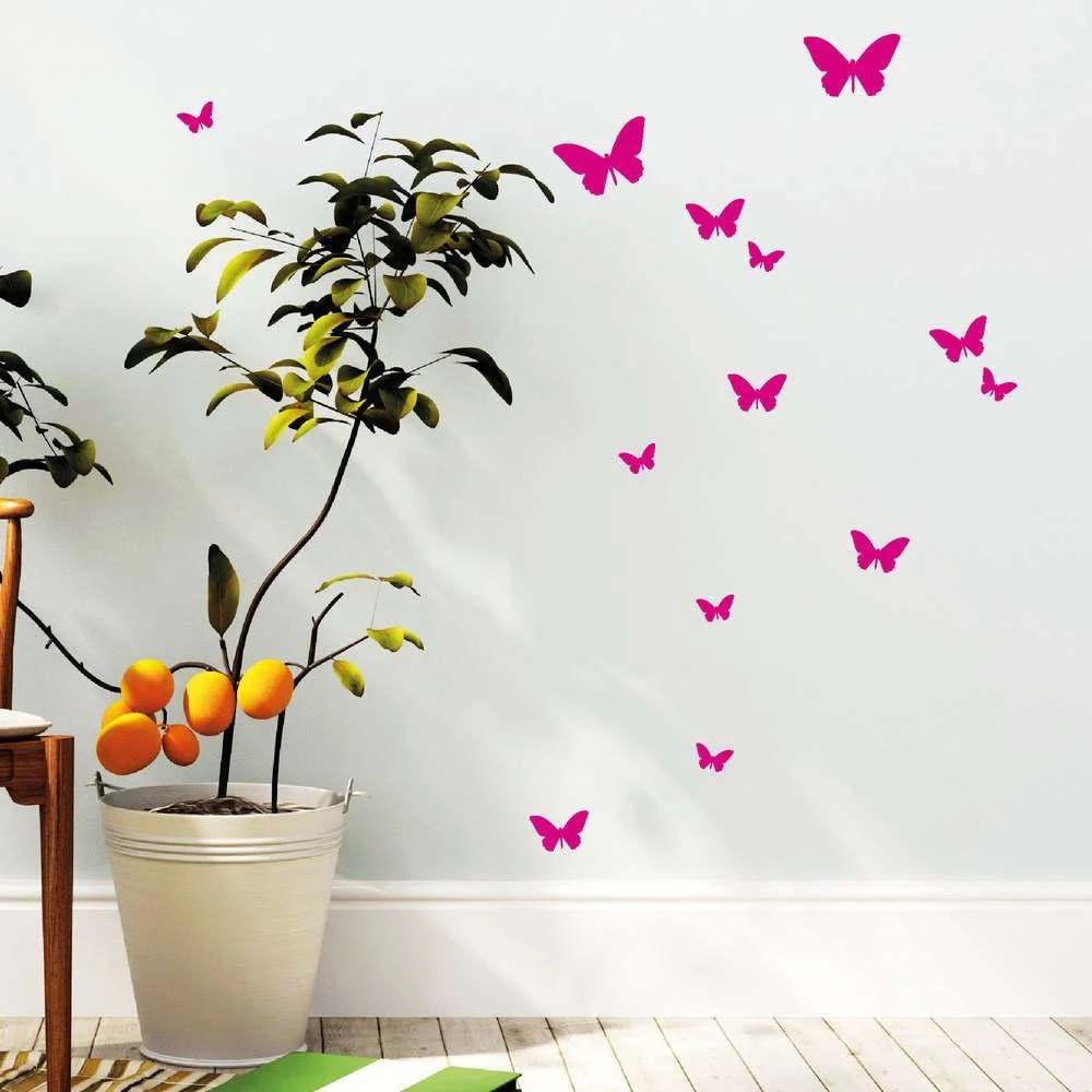 Наклейка на стену Wall Tatto Loft Butterflies Виниловая Белая, фото №3