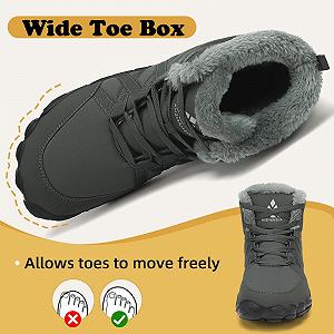 Ботинки Mishansha Зимние Barefoot Мужские Женские Теплые на подкладке Зимние Ботинки Удобные Нескользящие Зимние Ботинки Размер 36-48 synthetic.ua - Фото 1