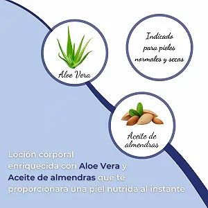 Молочко для тела LOVYC Aloe Vera Y Almendras для нормальной и сухой кожи 400 мл synthetic.ua - Фото 1