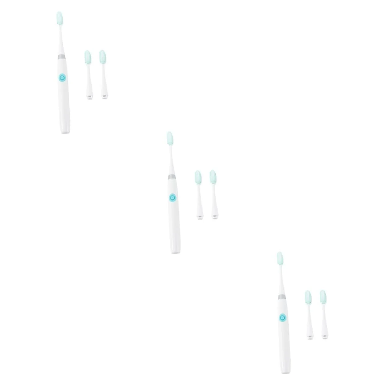 Набор детских зубных щеток Gatuida Электрическая звуковая На батарейках Мягкая щетина 3 шт., фото №1