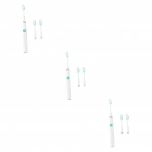 Набор детских зубных щеток Gatuida Электрическая звуковая На батарейках Мягкая щетина 3 шт. - Фото 1