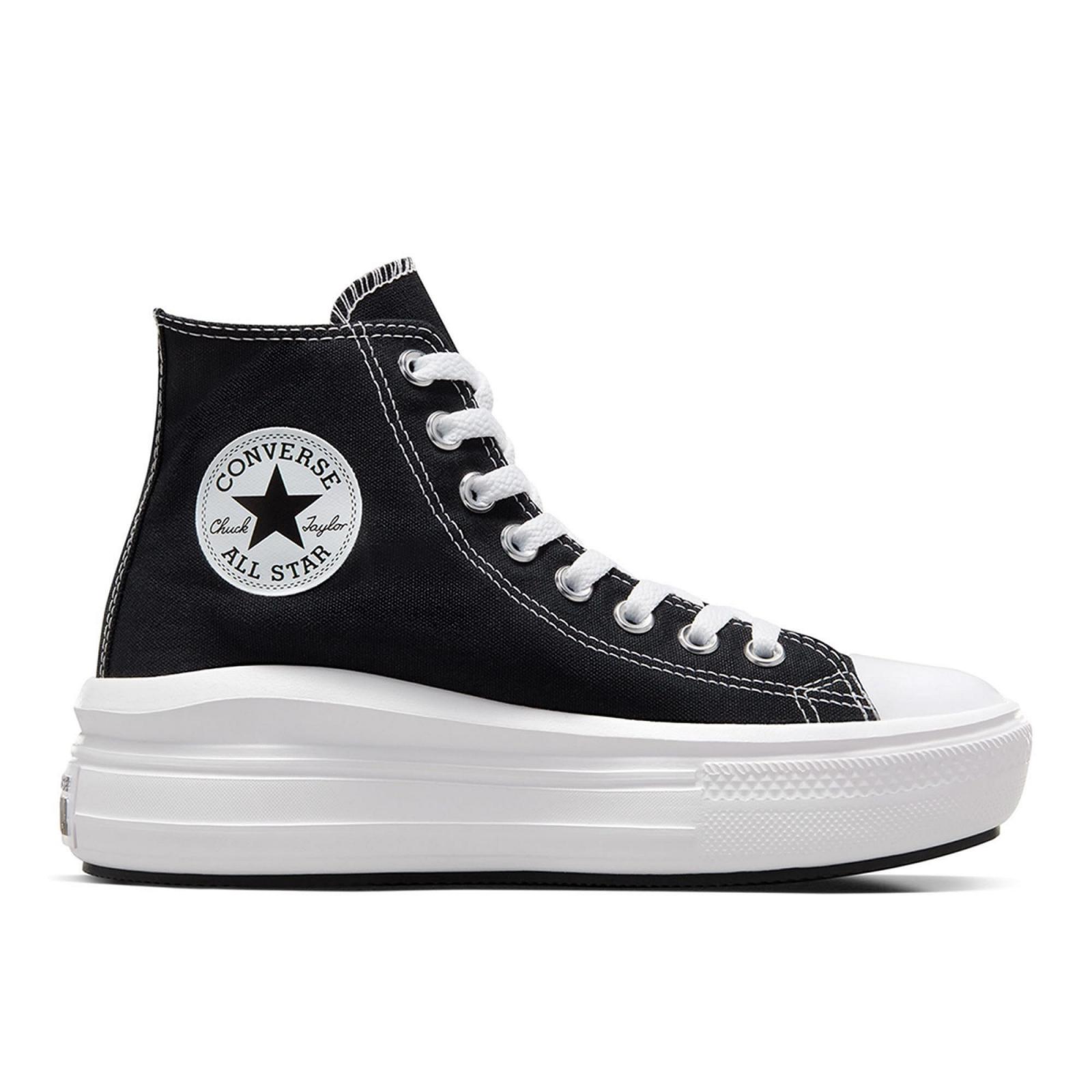 Кеды Converse Move Platform Hi Женские Черный/Белый, Черный Белый, medium, фото №2