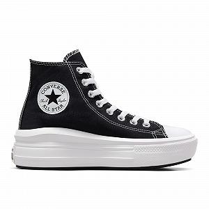 Кеды Converse Move Platform Hi Женские Черный/Белый, Черный Белый, medium synthetic.ua - Фото 1