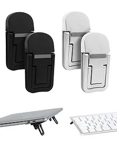 Підставка для ноутбука (4 шт. в упаковці) Invisible, складана, з 2 регульованими кутами, портативна міні - Фото 1