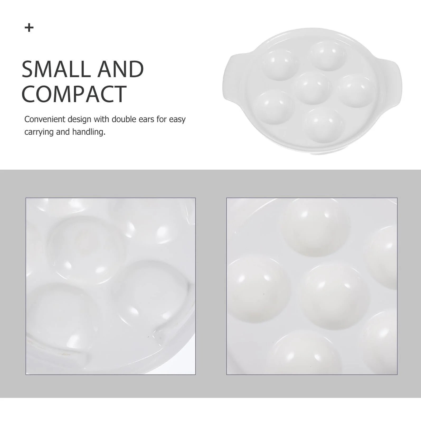 Форма для запекания эскарго BESPORTBLE керамическая с отверстиями 4 шт., фото №6