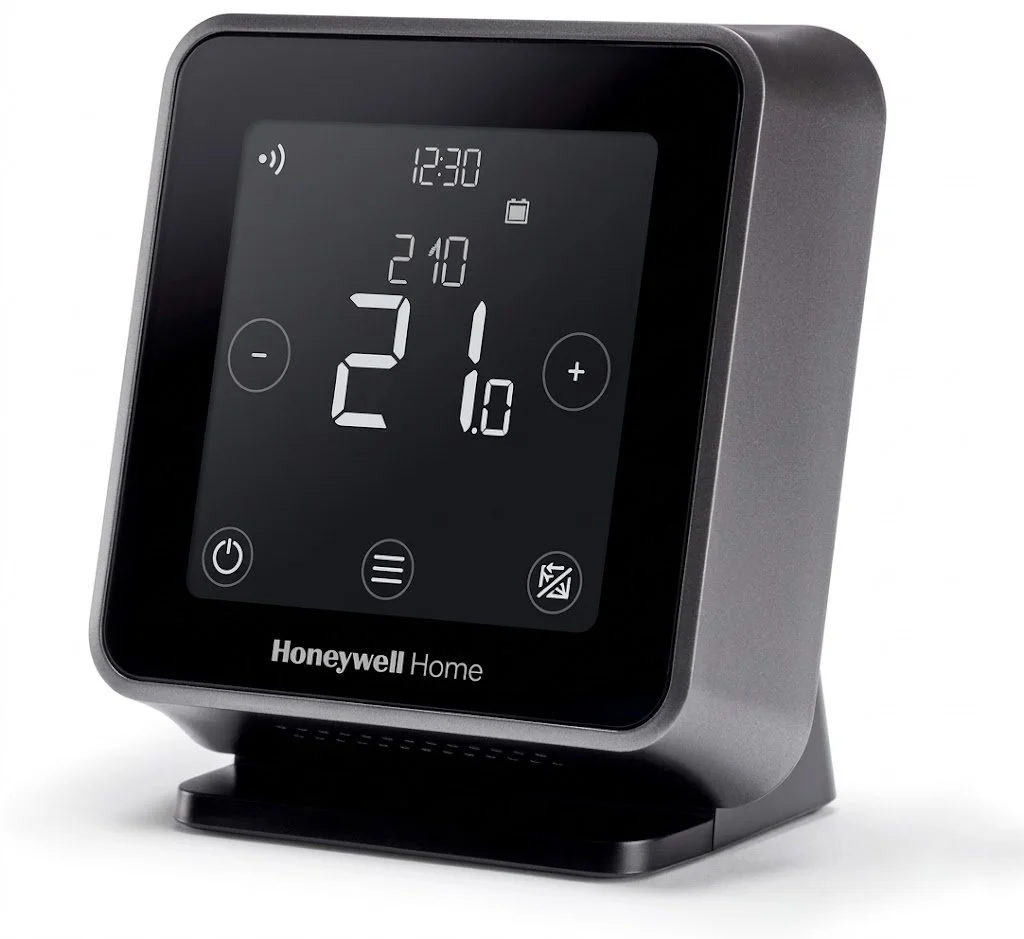 Умный термостат Honeywell Home T6R / Wi-Fi / Беспроводной / Черный, фото №1