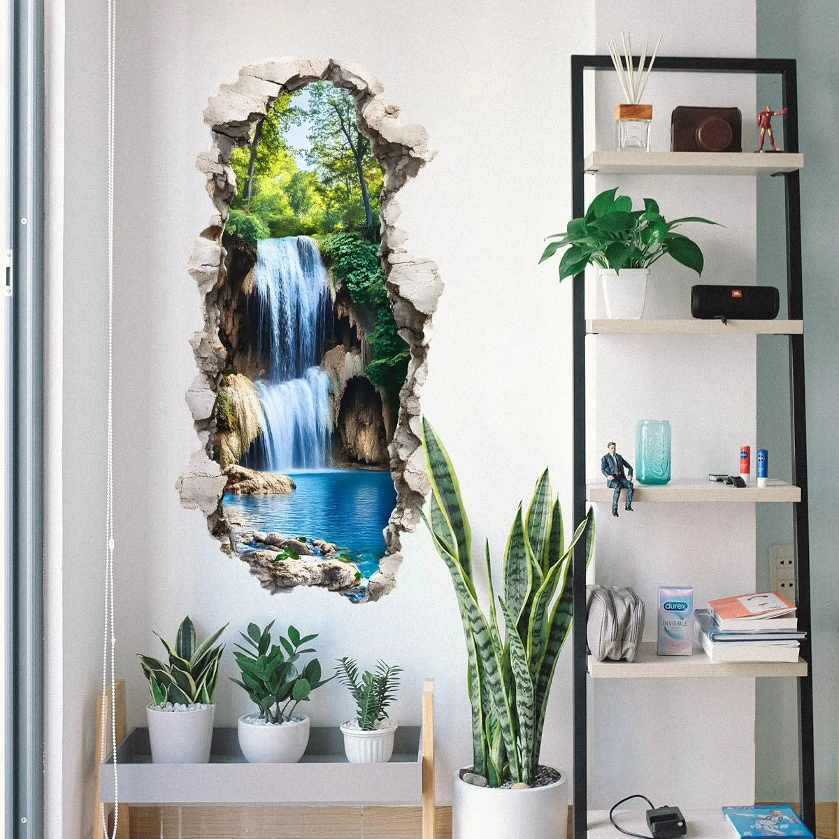 Наклейка на стену и пол HGDESIGN Waterfall Mountain, фото №4