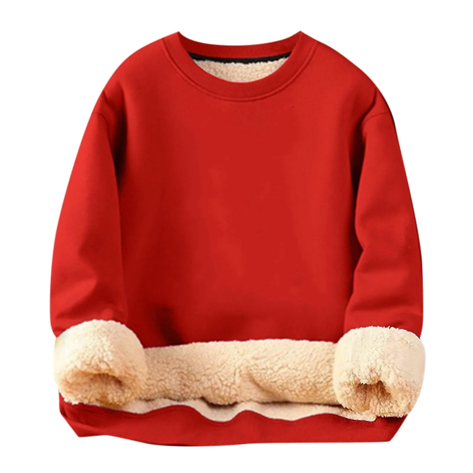 Женские Толстовки с флисовой подкладкой Модные Термические Тонкие Плотные Изолированные Классные Однотонные Худи Университетские Шерпа Мультяшные Колледжные, фото №1