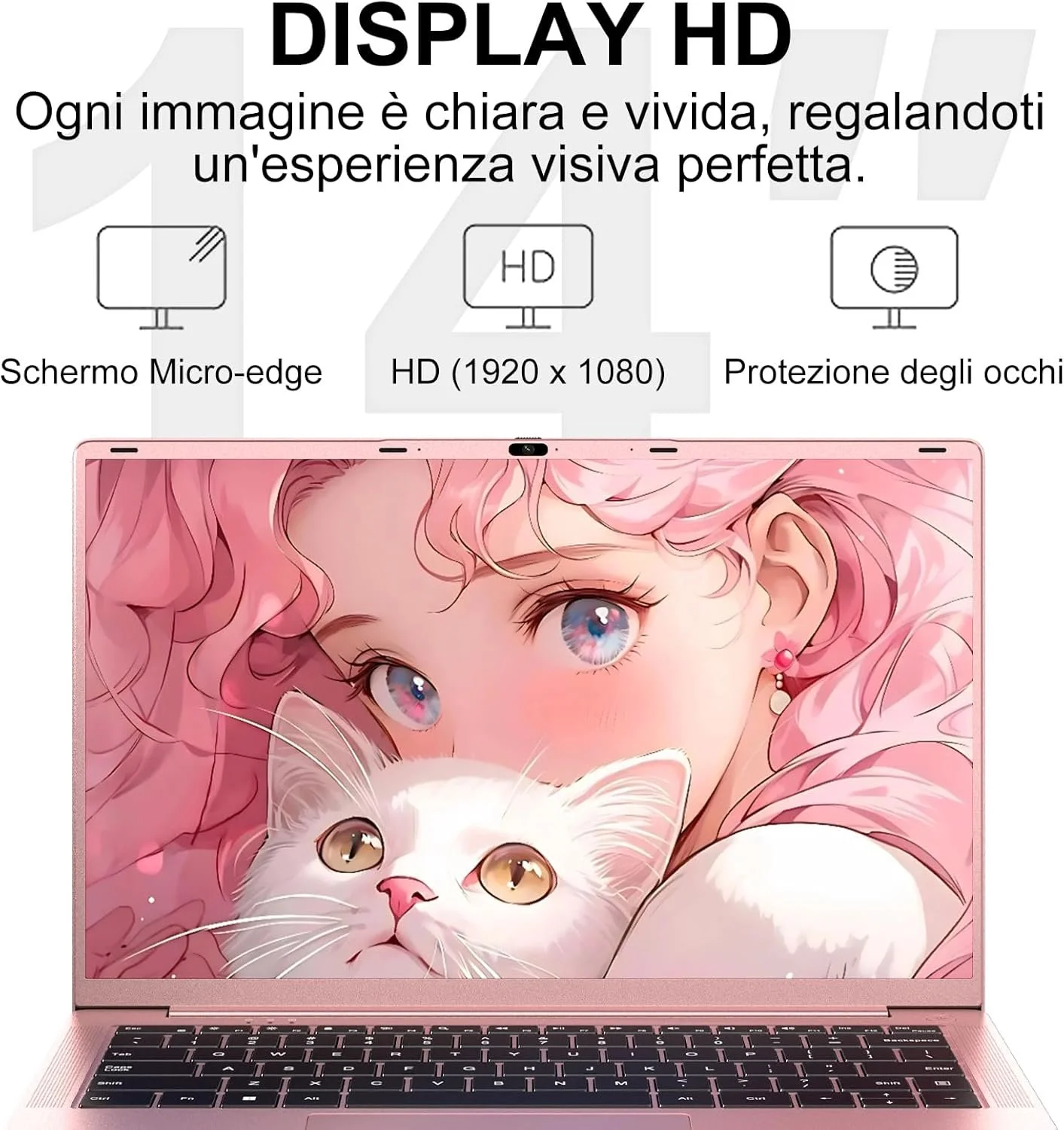 Ноутбук 14" Ruzava RK70 Intel Celeron N5095A RAM 8GB SSD 256GB Windows 11 Алюмінієвий корпус, фото №5