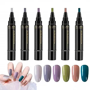 Гель-лак в форме стиков 3-в-1, 6 цветов - Фото 1