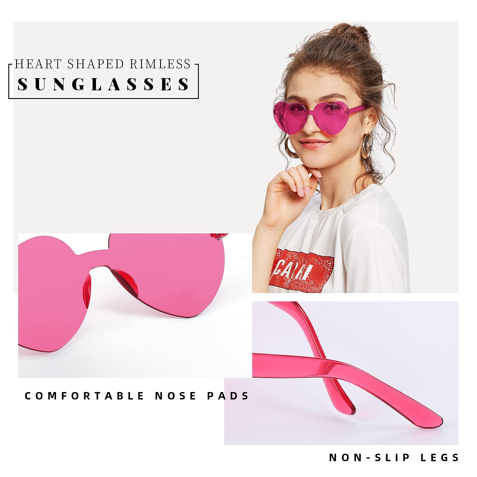 Солнцезащитные Очки Сердцевидные FEISEDY 2 Пары B2826, фото №4