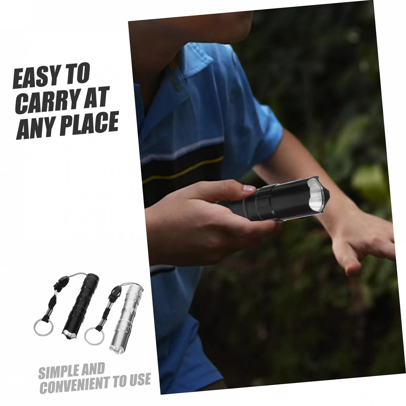 OSALADI Набор из 2 мини-фонарей LED фонарик аварийный фонарик с высокой яркостью люмен кемпинговый фонарик уличный фонарик портативный фонарик водонепроницаемый ремешок, фото №4 OSALADI Набор из 2 мини-фонарей LED фонарик аварийный фонарик с высокой яркостью люмен кемпинговый фонарик уличный фонарик портативный фонарик водонепроницаемый ремешок, фото №4