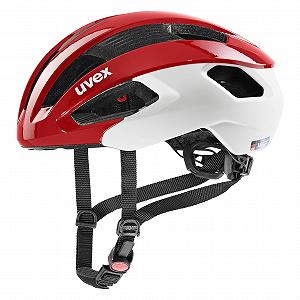 Шлем Uvex Rise CC Road Bike матовый красно-белый 2022 - Фото 1