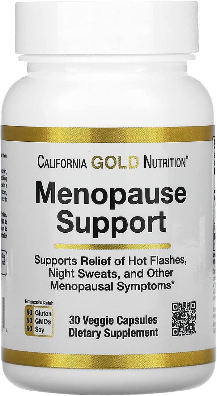 Поддержка при менопаузе California Gold Nutrition Menopause Support 30 Veggie Capsules, фото №1