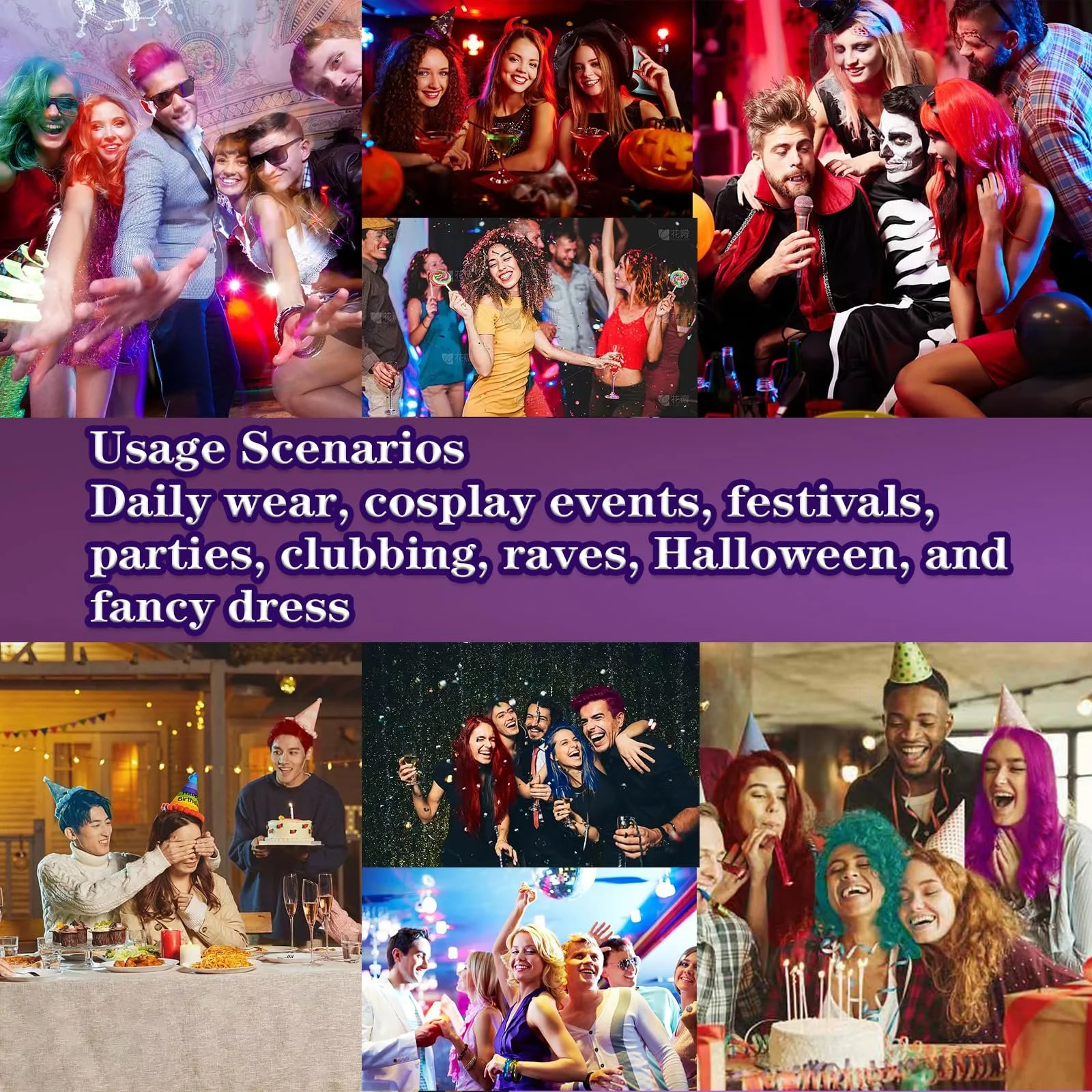 Тимчасова фарба для волосся HaiolorPro Фіолетовий, фото №6