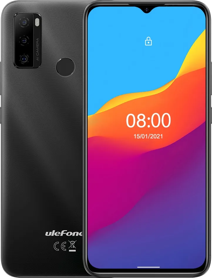 Смартфон 6.52" UleFone Note 10 2/32Gb 4G 2-SIM 8/8Мп 8 ядер Android 11 Black, фото №1