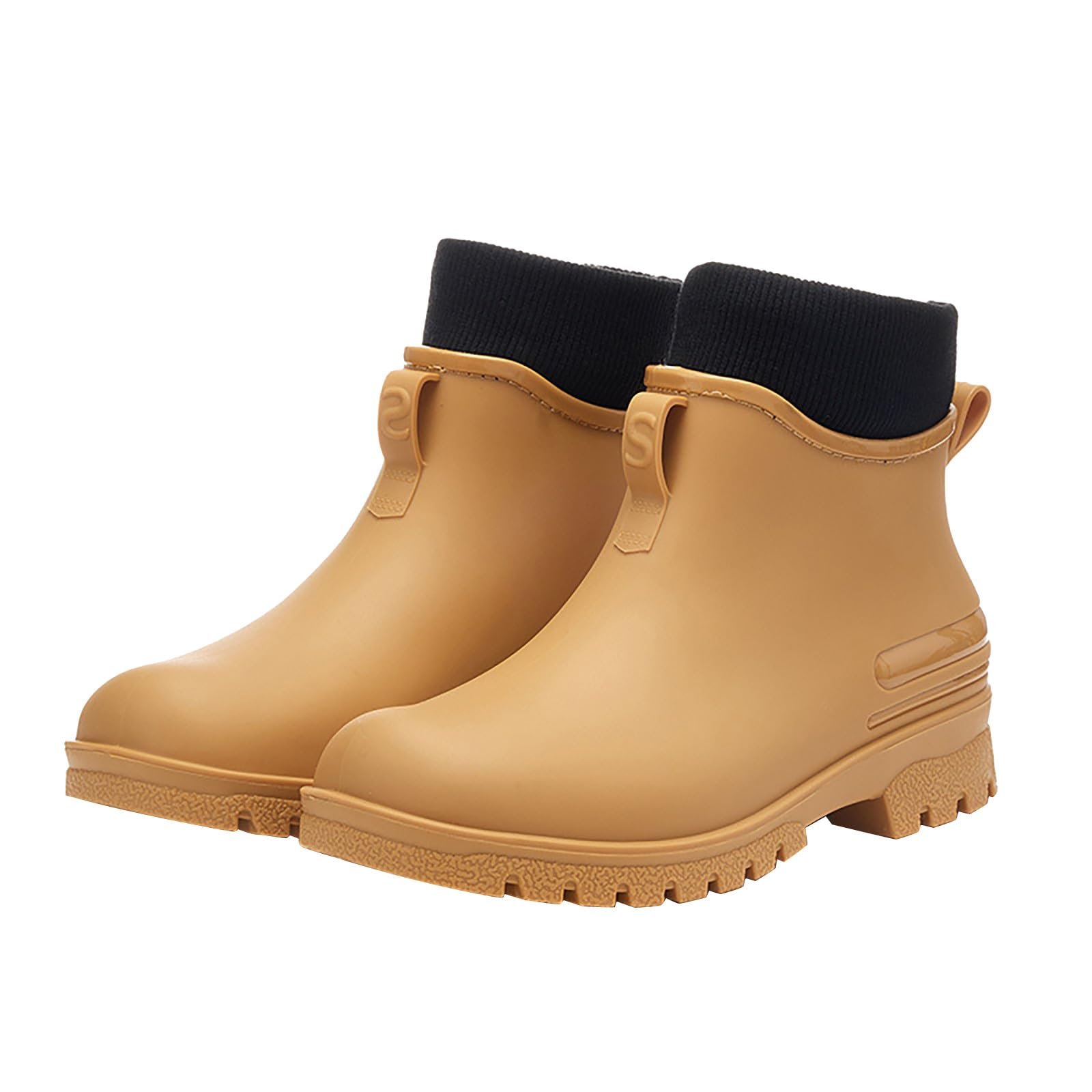 Резиновые Сапоги FNKDOR Unisex Короткие Нескользящие Модные Сапоги для Дождя с Подкладкой, фото №1