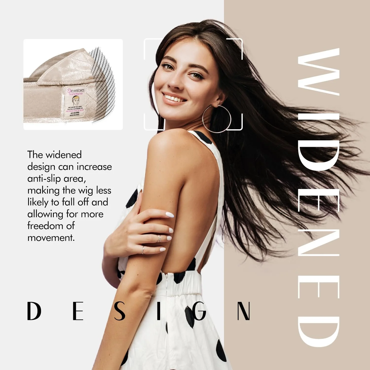 Пов'язка для перуки Dreamlover Нековзка регульована, фото №2