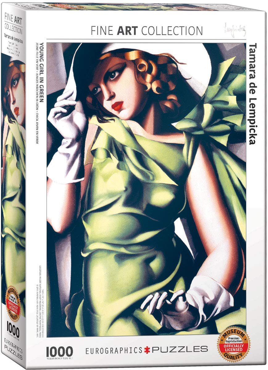Пазл Eurographics Young Girl in Green by Tamara De Lempicka 1000 деталей, фото №1
