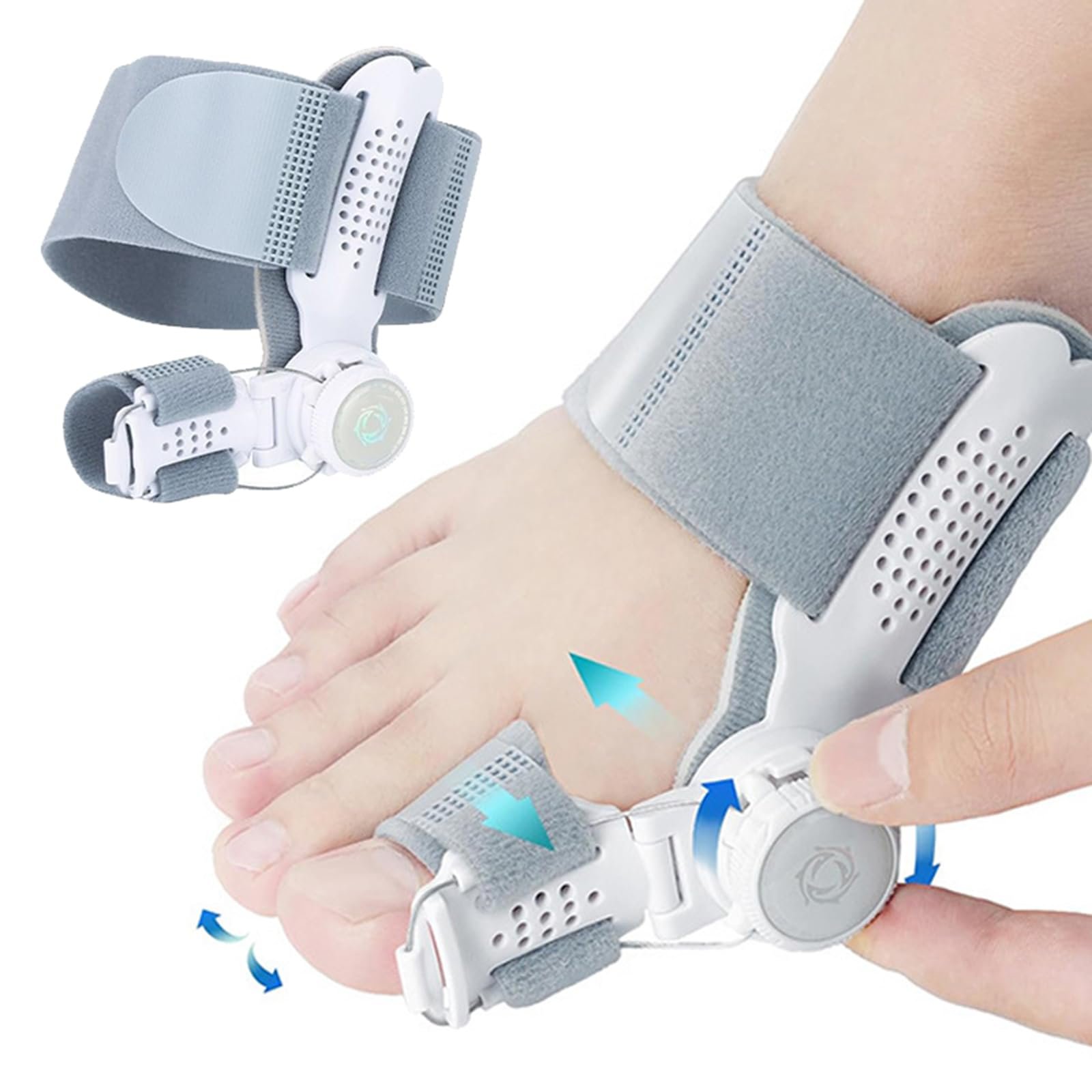 Коректор великого пальця стопи Регульований, з роздільником для пальців Силіконовий, фото №6