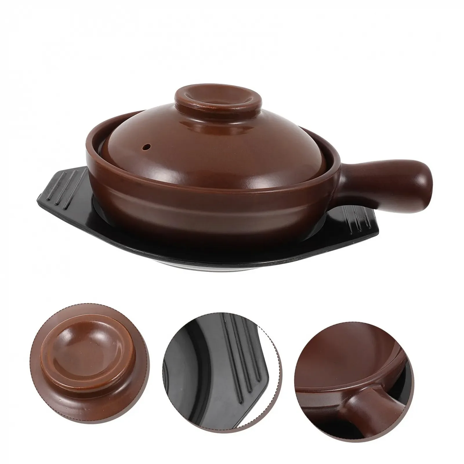 Кастрюля VALICLUD Керамическая с ручкой Термостойкая Глазурованная, фото №9