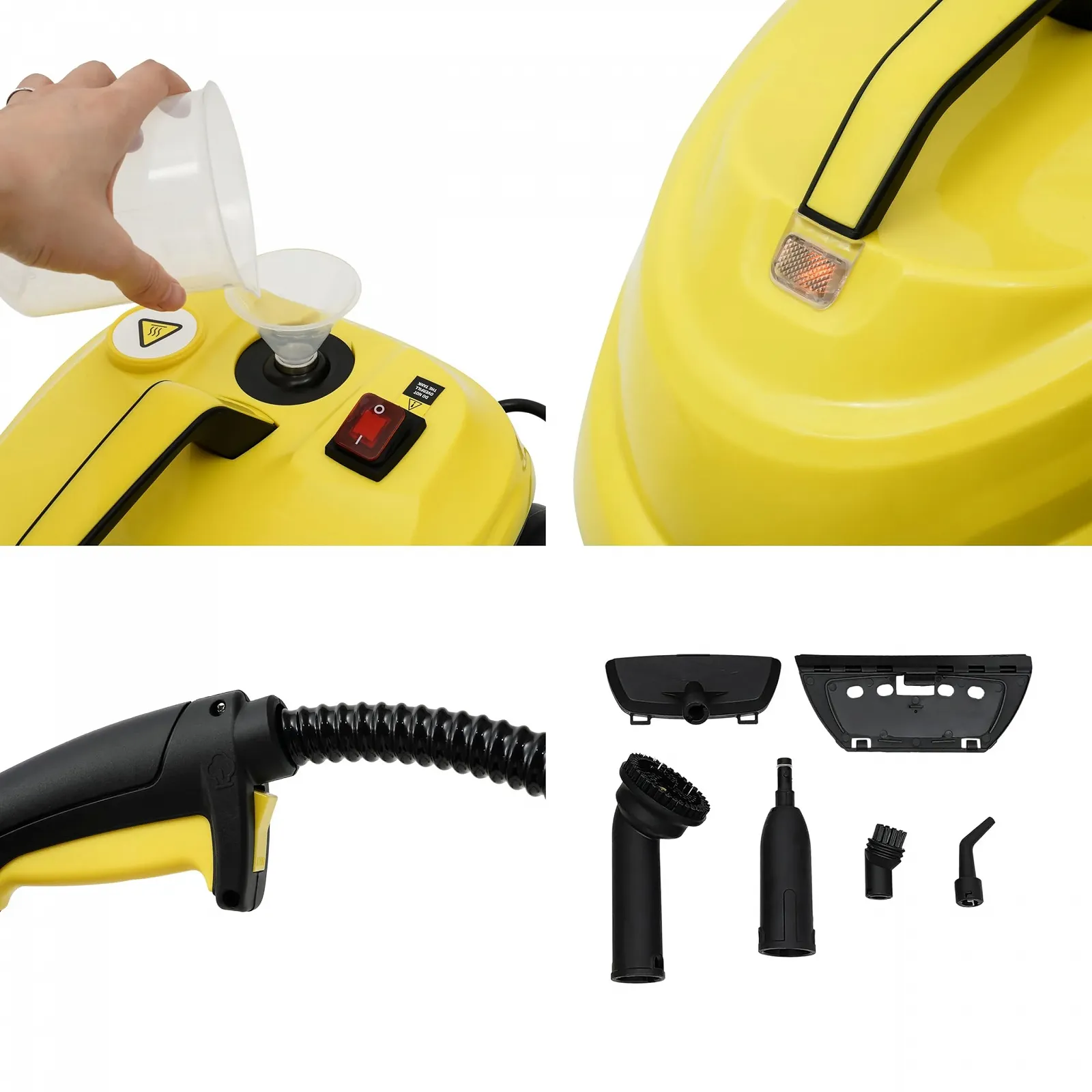 Пароочисник портативний 2000 Вт 5 Бар 1.8 л Нержавіюча сталь, фото №3 Пароочисник портативний 2000 Вт 5 Бар 1.8 л Нержавіюча сталь, фото №3