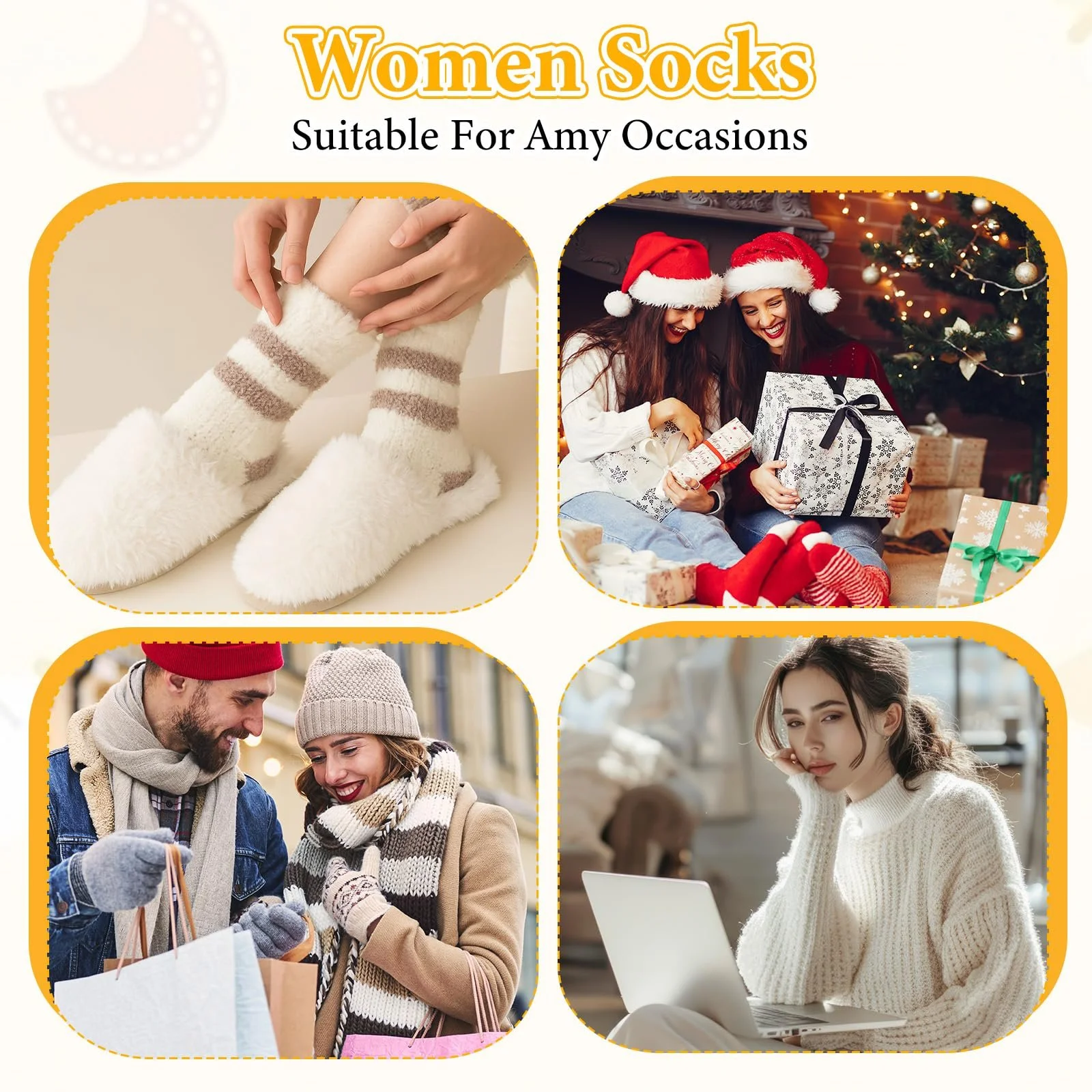 Шкарпетки Жіночі М'які Пухнасті (36-42) 4 пари, фото №5