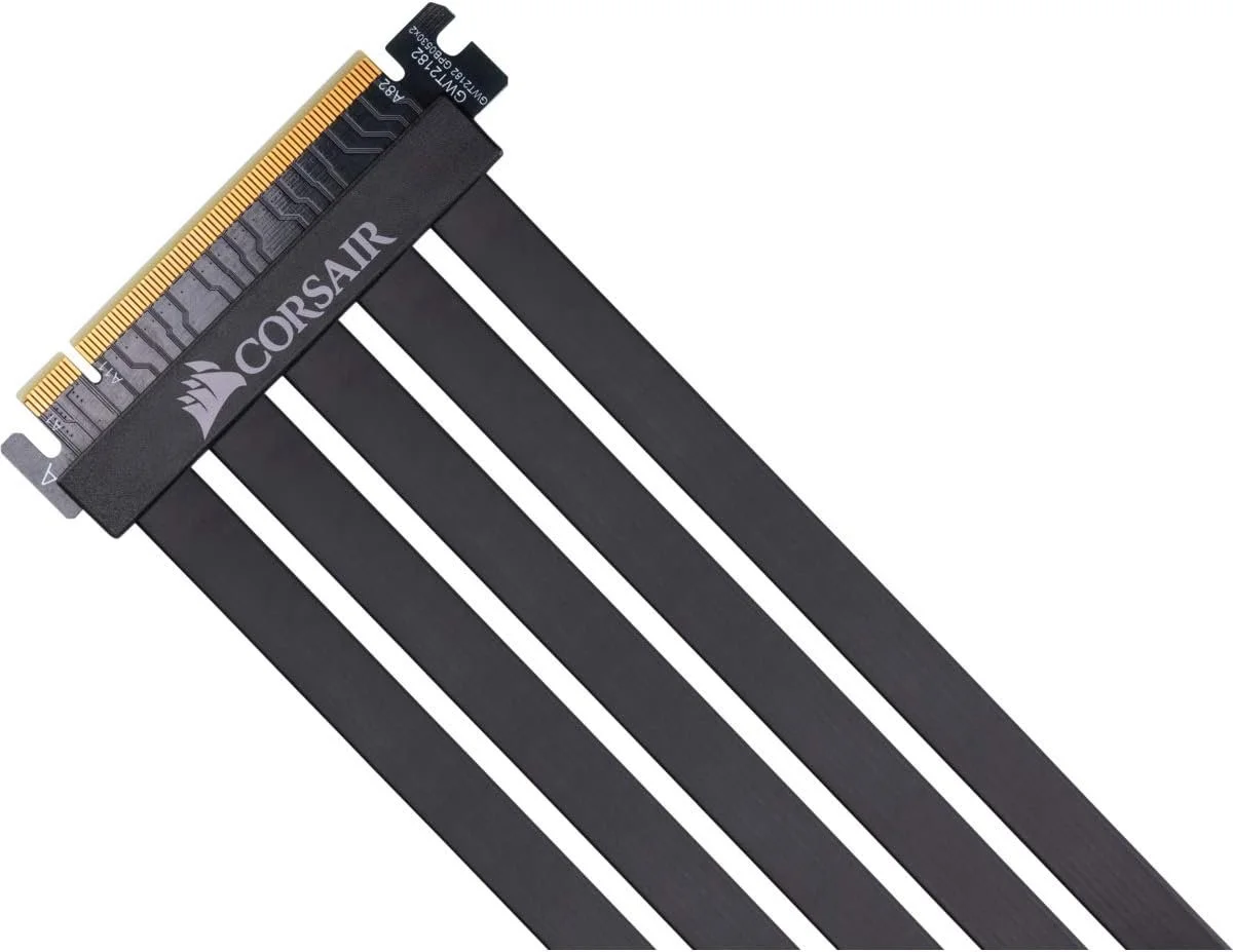 Райзер Corsair Premium PCIe 3.0 x16 / 300mm / 90 ° / Чорний, фото №2
