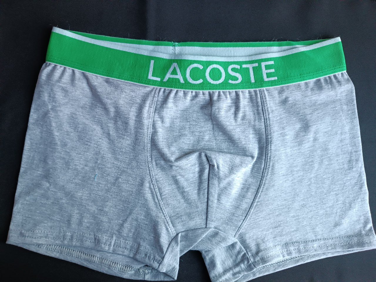 Чоловічі сірі труси боксери Lacoste, фото №1 Чоловічі сірі труси боксери Lacoste, фото №1