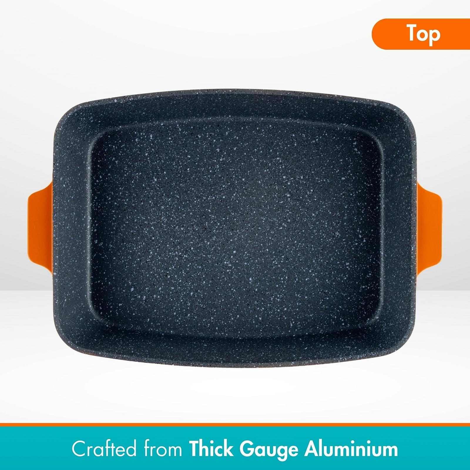 Гусятниця Scoville Expert Neverstick+ прямокутна з кришкою 26 см помаранчева, фото №4 Гусятниця Scoville Expert Neverstick+ прямокутна з кришкою 26 см помаранчева, фото №4