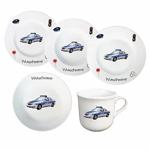 Детская посуда 5 предметов Фарфоровая - Фото 1