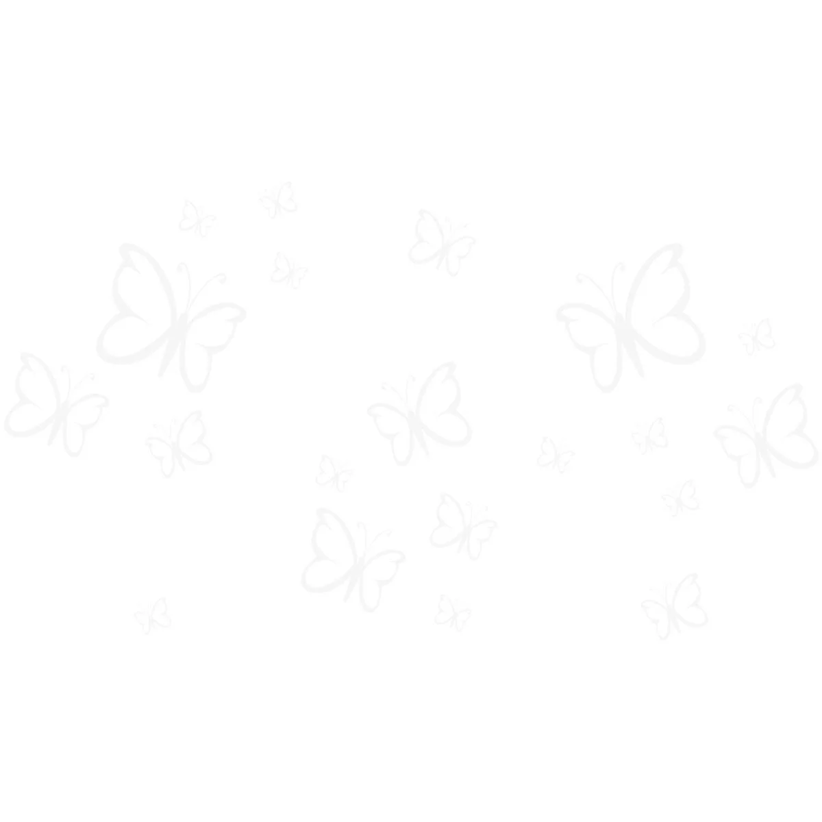 Наклейки на стену Wandkings Бабочки набор 20 шт. Белые, фото №3