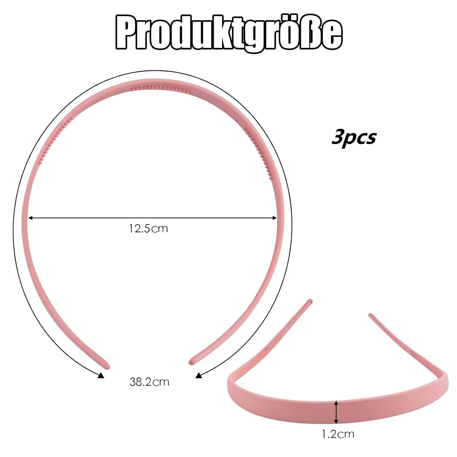 Набір обручів для волосся 3 шт, фото №2