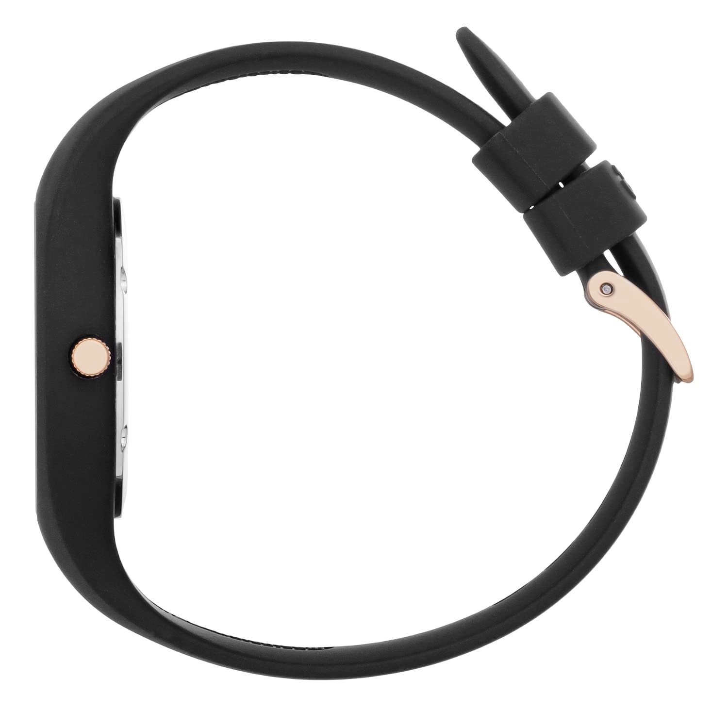 Женские часы Ice-Watch ICE Flower China Rose Черные с силиконовым ремешком 020510 (Small), черный, ремешок., фото №3