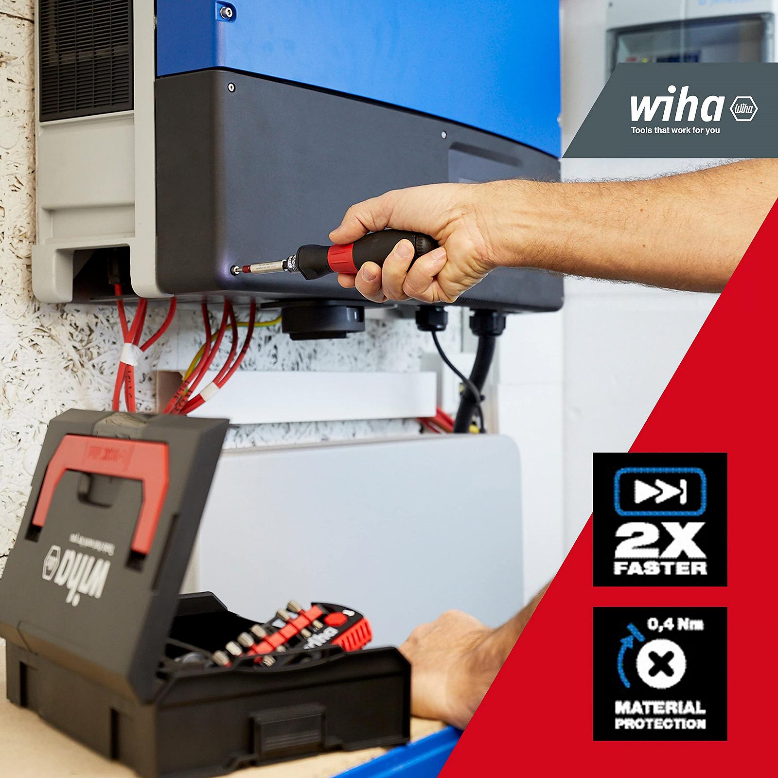 Електрична викрутка Wiha SpeedE 43631 з набором насадок I Торкс промисловий I Макс. 0.4 Нм I Батарея і USB зарядний пристрій, фото №3 Електрична викрутка Wiha SpeedE 43631 з набором насадок I Торкс промисловий I Макс. 0.4 Нм I Батарея і USB зарядний пристрій, фото №3