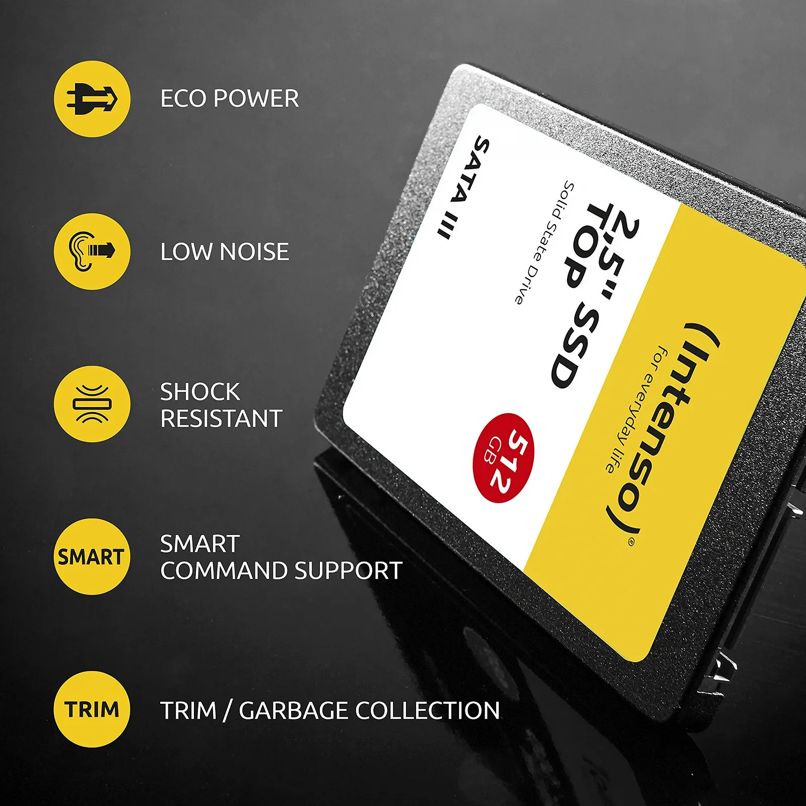 SSD накопитель Intenso Top Sata 3 128ГБ Черный, фото №5