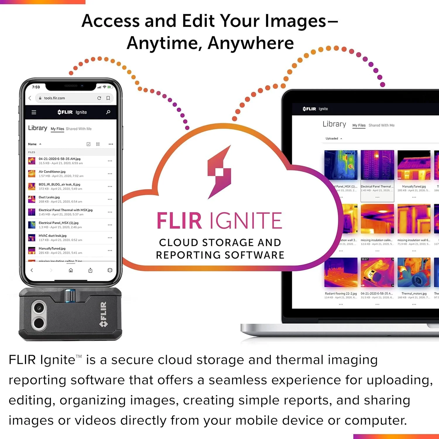 Тепловизионная камера FLIR ONE Pro Черный, фото №9